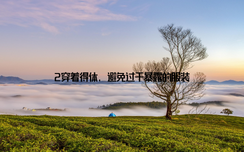 2穿着得体, 避免过于暴露的服装