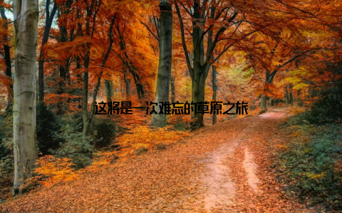 这将是一次难忘的草原之旅